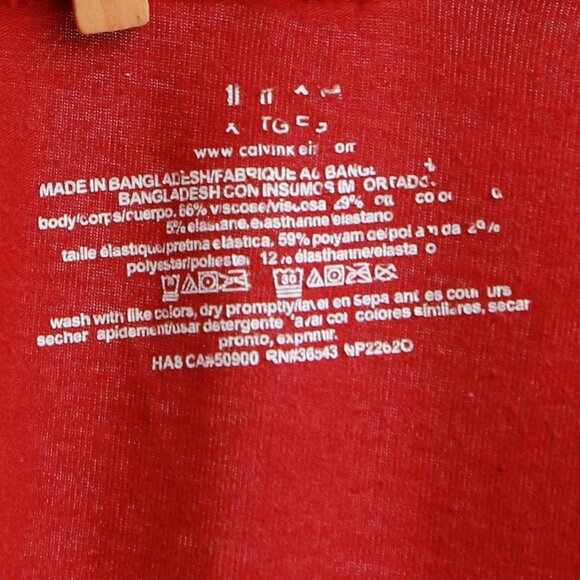 Calvin Klein Red Boxer Trunk Polyester Elastic Waistband Underwear Shorts XL - Picture 7 of 7